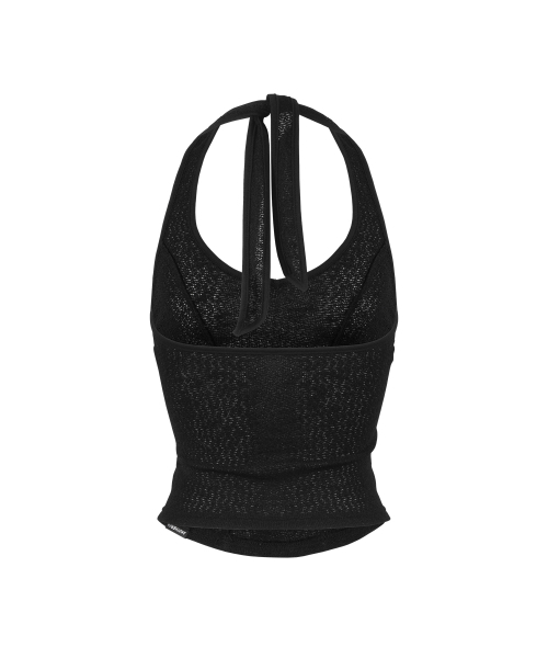 Anothera（アナザーエー）の「ホルターネックニットスリーブレス_ブラック（Tシャツ/カットソー・レディース・その他・FREE）」の3枚目の写真