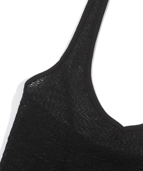 Anothera（アナザーエー）の「ホルターネックニットスリーブレス_ブラック（Tシャツ/カットソー・レディース・その他・FREE）」の4枚目の写真