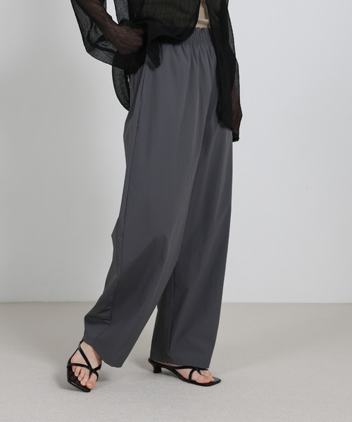 select MOCA（セレクトモカ）の「コクーンイージーナイロンパンツ（その他パンツ・レディース・ブラック/チャコールグレー・FREE）」の7枚目の写真