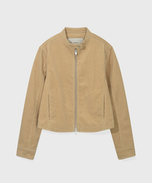 KIIMUIR（キミュア）の「(ウィメンズ) コーデュロイバイカージャケット_ベージュ（デニムジャケット）」