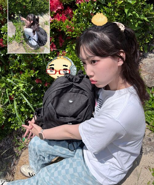 COVERNAT WOMAN（カバーナットウーマン）の「クローバーハート ニュー シュリングバックパック インディゴ ロー（バックパック/リュック・レディース・その他・FREE）」の4枚目の写真