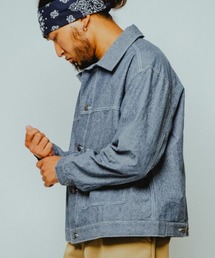 BIG MIKE（ビッグマイク）の「BIG MIKE ビッグマイク/ 26春夏新作 セットアップ対応 シャンブレー ショートジャケット //// 102616400（ブルゾン）」