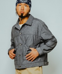 BIG MIKE（ビッグマイク）の「BIG MIKE ビッグマイク/ 26春夏新作 セットアップ対応 シャンブレー ショートジャケット //// 102616400（ブルゾン）」