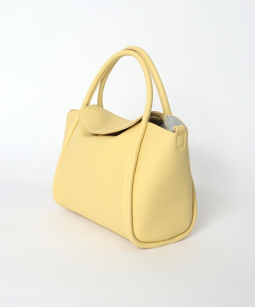 Three Four Time（ｽﾘｰﾌｫｰﾀｲﾑ）の「通しハンドルフラップトート（ショルダーバッグ・レディース・オフホワイト/ライトイエロー/ブラック・FREE）」の20枚目の写真