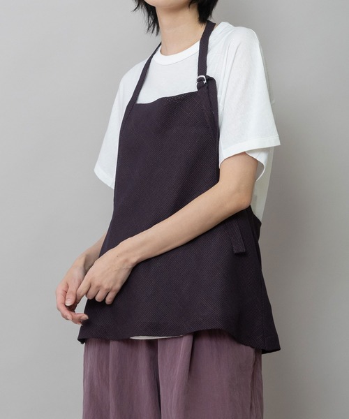 Munich（ミューニック）の「【吸水・速乾性】ポリエステルレーヨンカラミ織りジレ（ベスト・レディース・ベージュ/ブラック/ブラウン・FREE）」の3枚目の写真