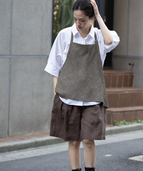 Munich（ミューニック）の「【吸水・速乾性】ポリエステルレーヨンカラミ織りジレ（ベスト・レディース・ベージュ/ブラック/ブラウン・FREE）」の4枚目の写真