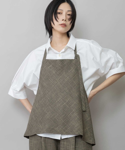 Munich（ミューニック）の「【吸水・速乾性】ポリエステルレーヨンカラミ織りジレ（ベスト・レディース・ベージュ/ブラック/ブラウン・FREE）」の8枚目の写真