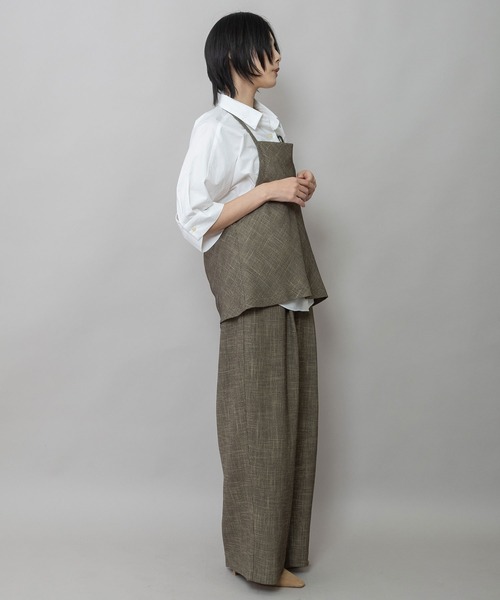 Munich（ミューニック）の「【吸水・速乾性】ポリエステルレーヨンカラミ織りジレ（ベスト・レディース・ベージュ/ブラック/ブラウン・FREE）」の12枚目の写真