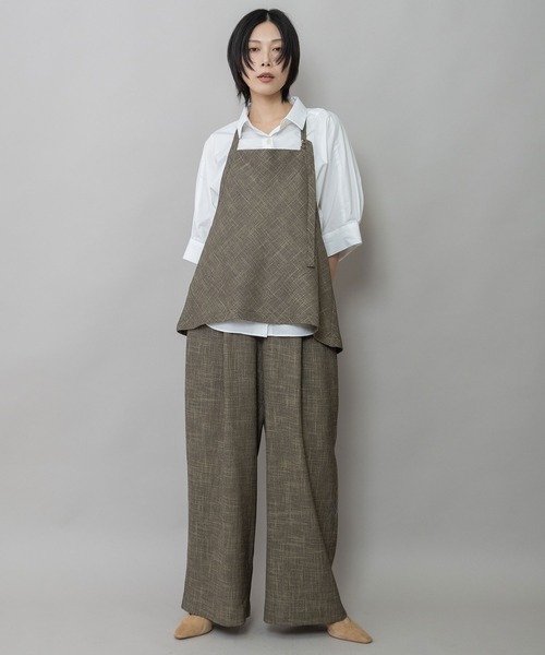 Munich（ミューニック）の「【吸水・速乾性】ポリエステルレーヨンカラミ織りジレ（ベスト・レディース・ベージュ/ブラック/ブラウン・FREE）」の13枚目の写真