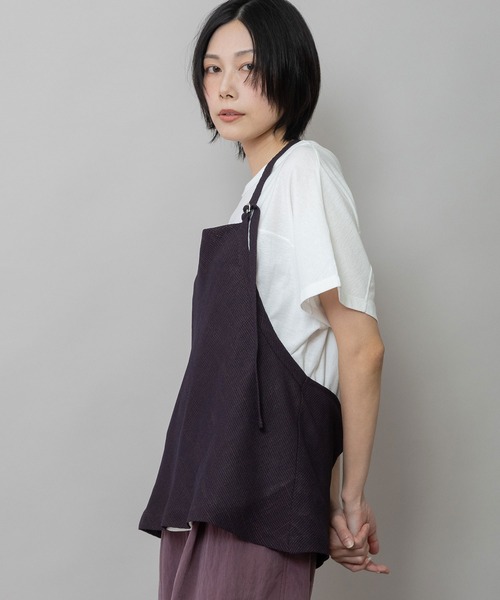 Munich（ミューニック）の「【吸水・速乾性】ポリエステルレーヨンカラミ織りジレ（ベスト・レディース・ベージュ/ブラック/ブラウン・FREE）」の15枚目の写真