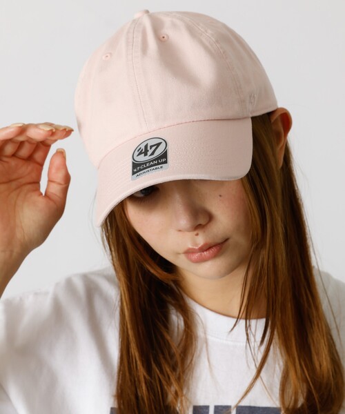 MICA&DEAL(マイカ&ディール)の「【MICA&DEALx47/ マイカアンドディール × フォーティーセブン】コラボレーション コットンキャップ / '47 CLEAN UP(キャップ・レディース・ピンク/チャコールグレー/ネイビー/ブラウン・フリー)」の4枚目の写真
