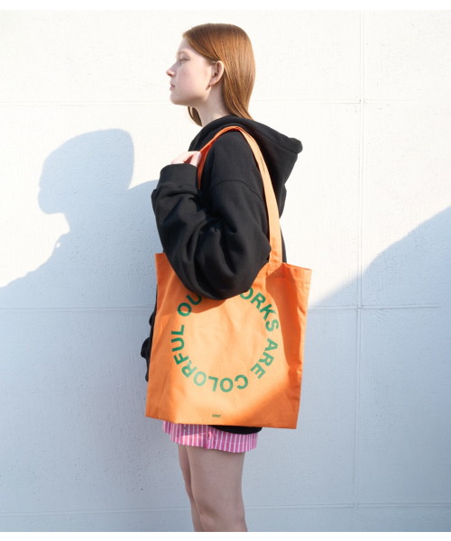 セール】CEC COTTON BAG(ORANGE)（トートバッグ）｜chancechance