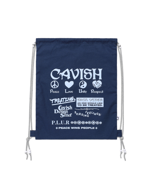 Cavish(カビシ)の「PLUR ジムサック ネイビー(CV2FMUAB59A)(バックパック/リュック・レディース・ネイビー・FREE)」の3枚目の写真