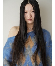 asymmetry argyle knit