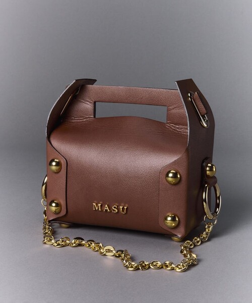 MASU ケーキバック cake bag エムエーエスユー MASU Leather Cake Bag （BLACK） -デザイナーズ