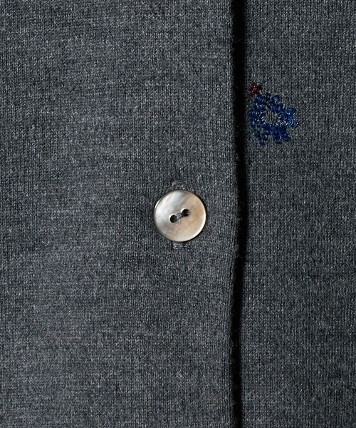 UNITED ARROWS（ユナイテッドアローズ）の「フラワー エンブロイダリー カーディガン（カーディガン/ボレロ・レディース・ライム/ダークブラウン/ネイビー/ダークグレー・FREE）」の12枚目の写真