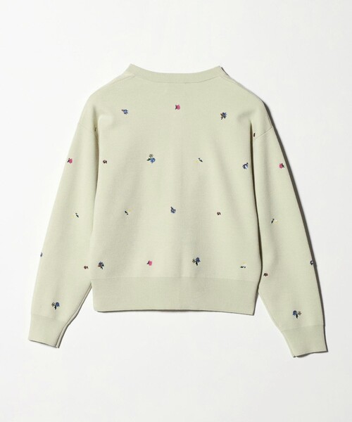 UNITED ARROWS(ユナイテッドアローズ)の「フラワー エンブロイダリー カーディガン(カーディガン/ボレロ・レディース・ネイビー/ライム/ダークグレー/ダークブラウン・FREE)」の22枚目の写真