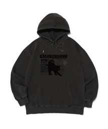 OUNDERR（オアンダーアール）の「モノコレクション キャット ピグメント オーバーサイズ フードパーカー (チャコール)（パーカー）」