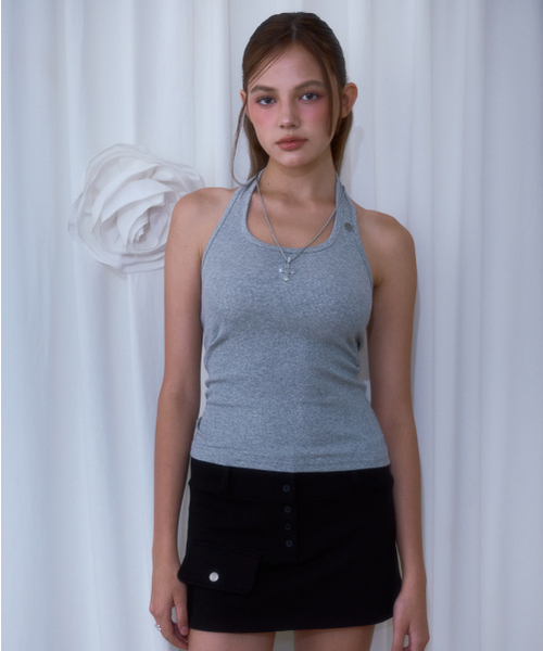 ROSEFRANTZ（ロゼフランツ）の「Soft Halter Sleeveless [Gray]（Tシャツ/カットソー・レディース・その他・ONE SIZE）」の5枚目の写真