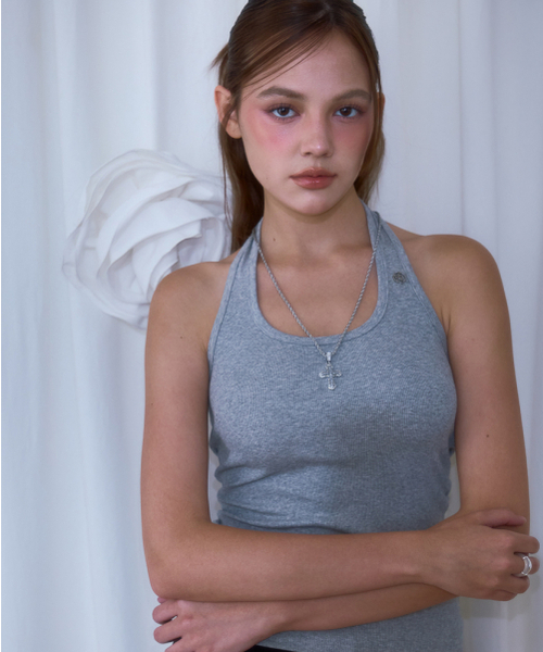ROSEFRANTZ（ロゼフランツ）の「Soft Halter Sleeveless [Gray]（Tシャツ/カットソー・レディース・その他・ONE SIZE）」の4枚目の写真