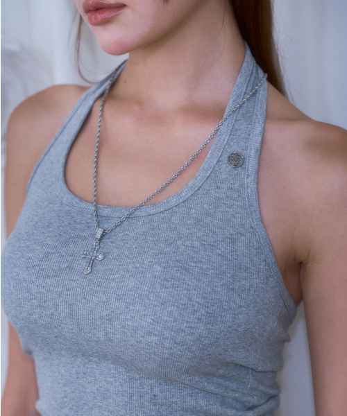 ROSEFRANTZ（ロゼフランツ）の「Soft Halter Sleeveless [Gray]（Tシャツ/カットソー・レディース・その他・ONE SIZE）」の2枚目の写真