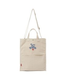 The EARTH（ジアース）の「CANVAS LTE TOTE CROSS BAG - ECRU（メッセンジャーバッグ）」