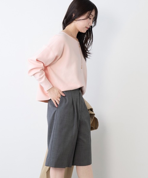 MICA&DEAL（マイカ＆ディール）の「スムースボートネックニットプルオーバー（ニット/セーター・レディース・ダークネイビー/ライトグレー/ピンク・FREE）」の19枚目の写真