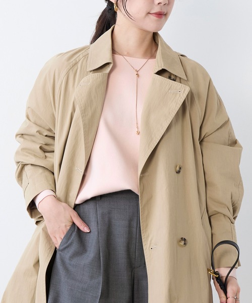 MICA&DEAL（マイカ＆ディール）の「スムースボートネックニットプルオーバー（ニット/セーター・レディース・ダークネイビー/ライトグレー/ピンク・FREE）」の14枚目の写真