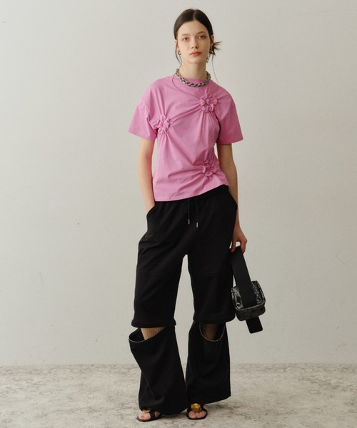 yae(ヤエ)の「New 2way sweat pants / New 2wayスウェットパンツ(スウェットパンツ・レディース・ブラック/グレー・38/36)」の1枚目の写真