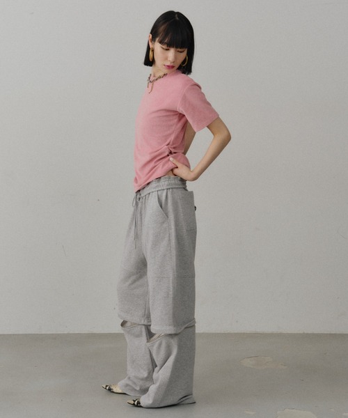 yae(ヤエ)の「New 2way sweat pants / New 2wayスウェットパンツ(スウェットパンツ・レディース・ブラック/グレー・38/36)」の20枚目の写真