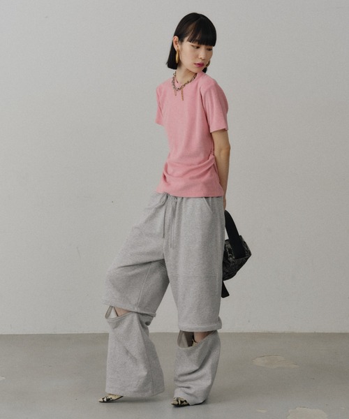 yae(ヤエ)の「New 2way sweat pants / New 2wayスウェットパンツ(スウェットパンツ・レディース・ブラック/グレー・38/36)」の21枚目の写真
