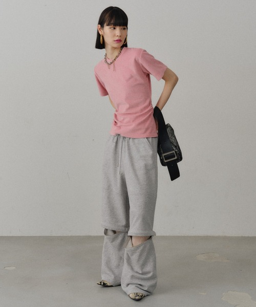 yae(ヤエ)の「New 2way sweat pants / New 2wayスウェットパンツ(スウェットパンツ・レディース・ブラック/グレー・38/36)」の22枚目の写真