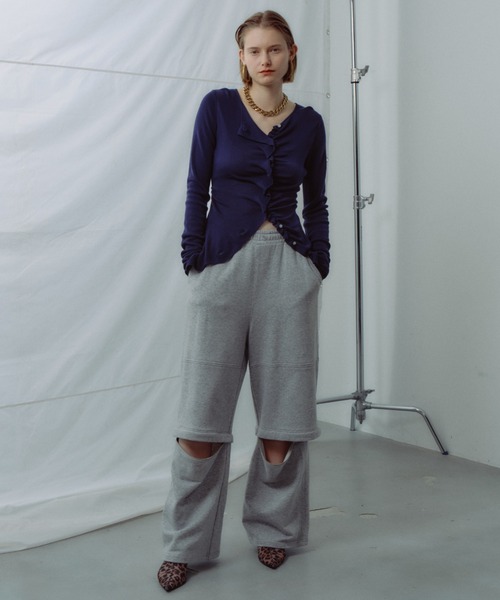 yae(ヤエ)の「New 2way sweat pants / New 2wayスウェットパンツ(スウェットパンツ・レディース・ブラック/グレー・38/36)」の17枚目の写真