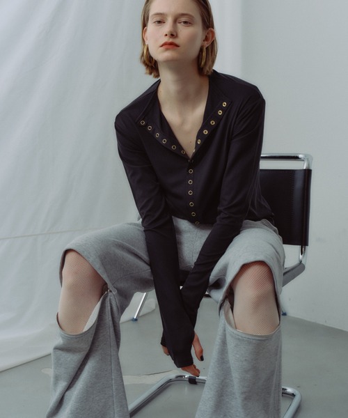 yae(ヤエ)の「New 2way sweat pants / New 2wayスウェットパンツ(スウェットパンツ・レディース・ブラック/グレー・38/36)」の18枚目の写真