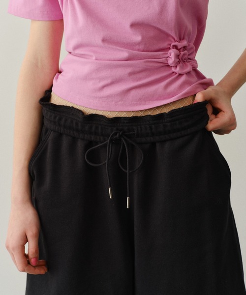 yae(ヤエ)の「New 2way sweat pants / New 2wayスウェットパンツ(スウェットパンツ・レディース・ブラック/グレー・38/36)」の4枚目の写真
