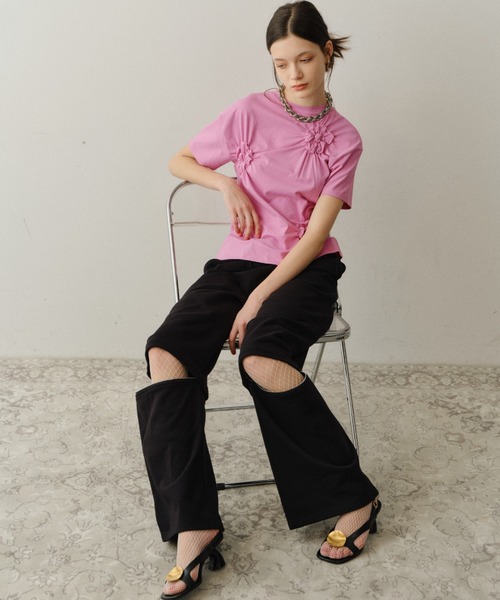 yae(ヤエ)の「New 2way sweat pants / New 2wayスウェットパンツ(スウェットパンツ・レディース・ブラック/グレー・38/36)」の14枚目の写真