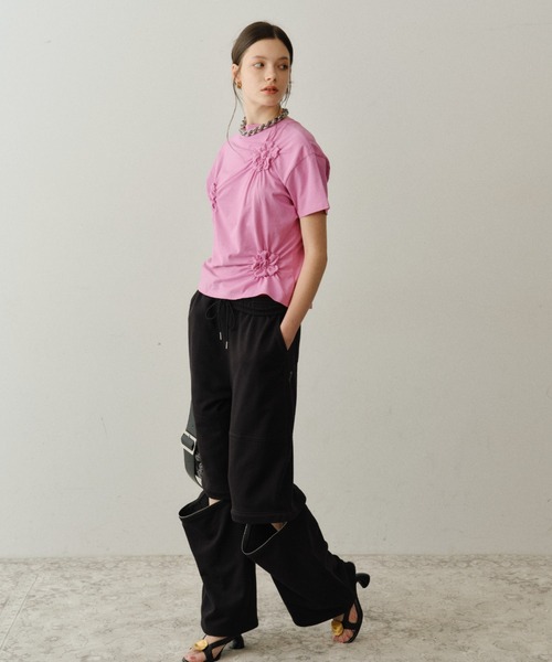 yae(ヤエ)の「New 2way sweat pants / New 2wayスウェットパンツ(スウェットパンツ・レディース・ブラック/グレー・38/36)」の15枚目の写真