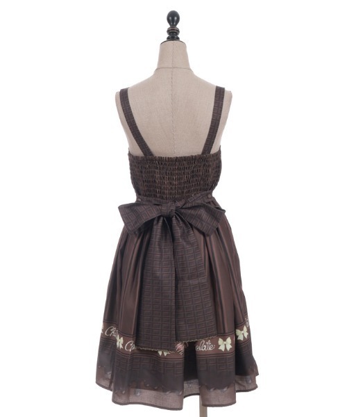 ボンボンショコラ柄ジャンスカ（ワンピース）｜Chalmiere（シャ