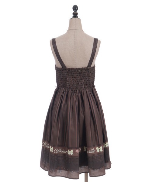 ボンボンショコラ柄ジャンスカ（ワンピース）｜Chalmiere（シャ