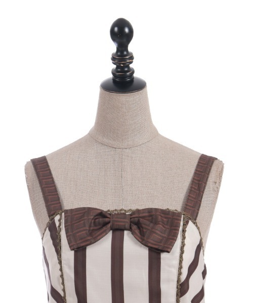 ボンボンショコラ柄ジャンスカ（ワンピース）｜Chalmiere（シャ