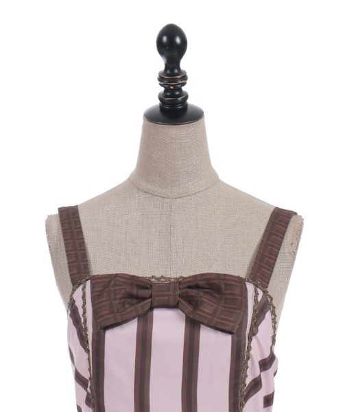 ボンボンショコラ柄ジャンスカ（ワンピース）｜Chalmiere（シャ