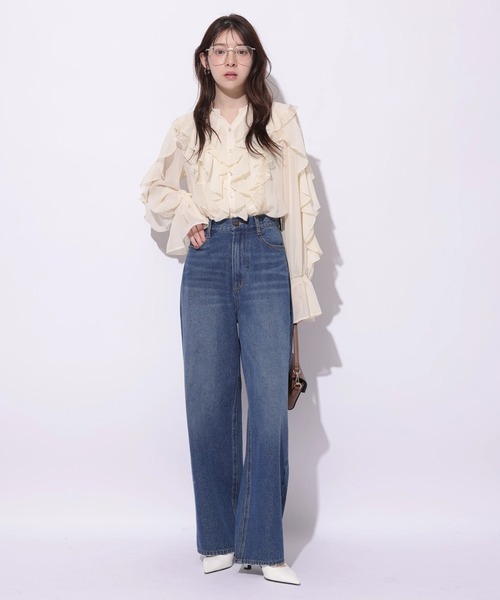 Rirandture（リランドチュール）の「レースフリルブラウス（シャツ/ブラウス・レディース・ライトイエロー・2）」の11枚目の写真