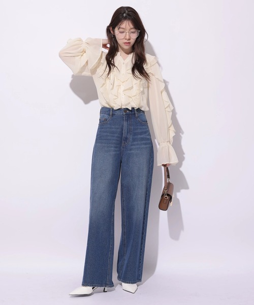 Rirandture（リランドチュール）の「レースフリルブラウス（シャツ/ブラウス・レディース・ライトイエロー・2）」の12枚目の写真