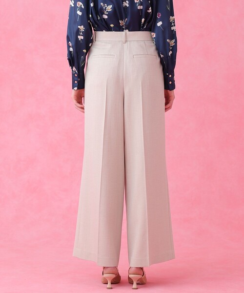 ANAYI(アナイ)の「【セットアップ対応商品】オックスストレッチタックワイドパンツ(その他パンツ・レディース・ネイビー/ベージュ/ピンク・38/36/34)」の6枚目の写真