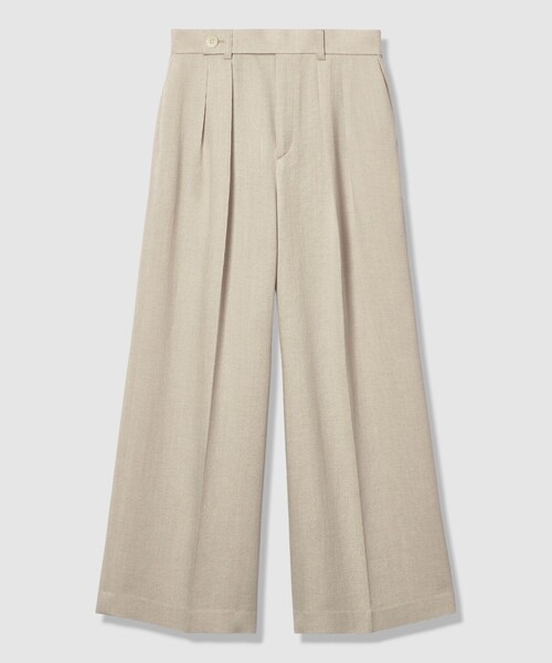 ANAYI(アナイ)の「【セットアップ対応商品】オックスストレッチタックワイドパンツ(その他パンツ・レディース・ネイビー/ベージュ/ピンク・38/36/34)」の21枚目の写真