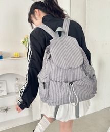 【大容量】チェック柄ナイロンリュック