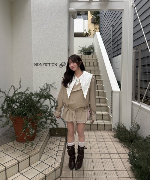 mellowneon(メロウネオン)の「セーラーカラーシャツワンピース(ワンピース・レディース・ホワイト・FREE)」の22枚目の写真
