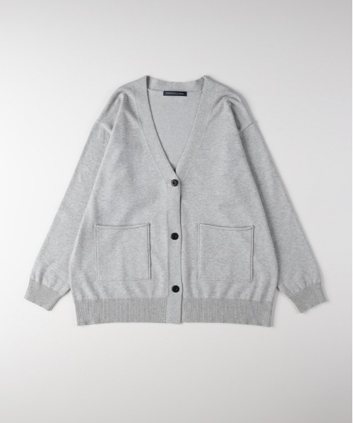 Right-on(ライトオン)の「HONEYSUCKLE ROSE(ハニーサックルローズ)【レディース】コットン混Vネックカーディガン(ニット/セーター・レディース・ブラック/ライトグレー/グリーン・M/L/S)」の15枚目の写真