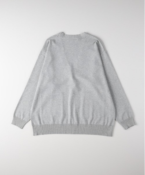 Right-on(ライトオン)の「HONEYSUCKLE ROSE(ハニーサックルローズ)【レディース】コットン混Vネックカーディガン(ニット/セーター・レディース・ブラック/ライトグレー/グリーン・M/L/S)」の16枚目の写真