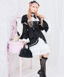 BODYLINE（ボディライン）の「2wayスカラップフリルの姫袖ワンピース 3点セット（ワンピース）」